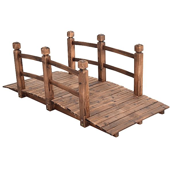 COSTWAY Zierbrücke, Holzbrücke, Gartenbrücke, Dekobrücke, 150 günstig online kaufen
