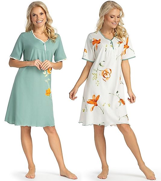 Consult-Tex Nachthemd Damen Nachthemd 2 Stück Packung DF046/047 (Spar-Set, günstig online kaufen