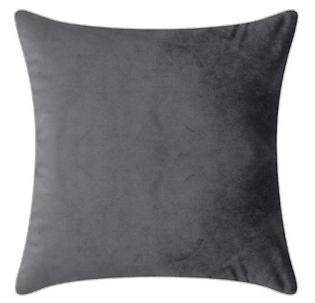 PAD Kissenhülle Kissenhülle Samt Elegance Grey (50x50cm) günstig online kaufen