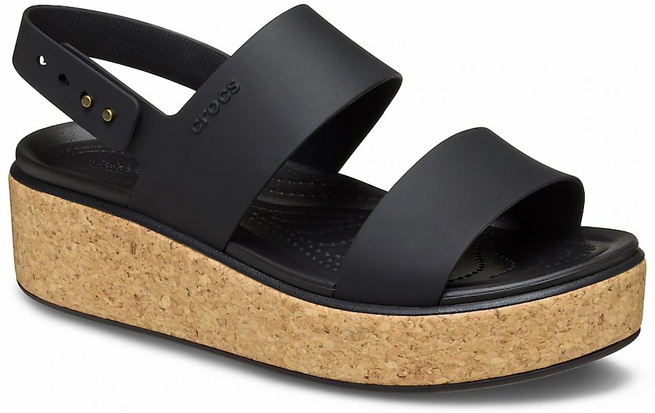 Crocs Keilsandalette "Brooklyn Cork Low Wedge", Plateausandale, Sommerschuh günstig online kaufen