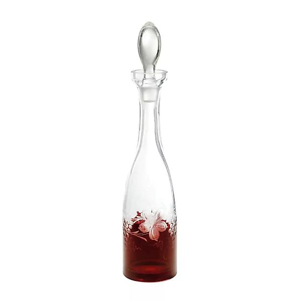 Flasche mit Verschluss Red Queen 1000 ml, Weinrot, aus Glas günstig online kaufen
