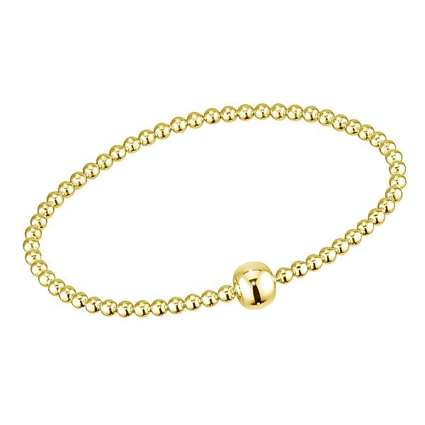 Materia Armband Damen Kugeln Stretcharmband Gold günstig online kaufen