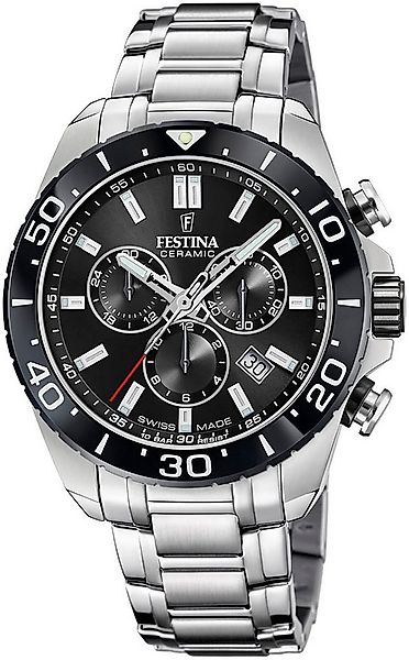Festina Chronograph Keramik Kollektion F20042/4, Armbanduhr, Quarz, Herren, günstig online kaufen