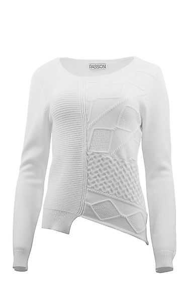 Passioni Strickpullover im Strickmuster-Mix günstig online kaufen