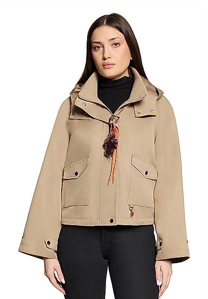 Cartoon Canvasjacke Damen mit aufgesetzten Taschen günstig online kaufen