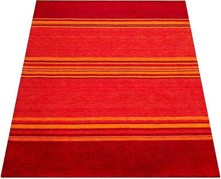 Paco Home Wollteppich "Gabbeh 307" rechteckig 14 mm Höhe Kurzflor, handgewe günstig online kaufen