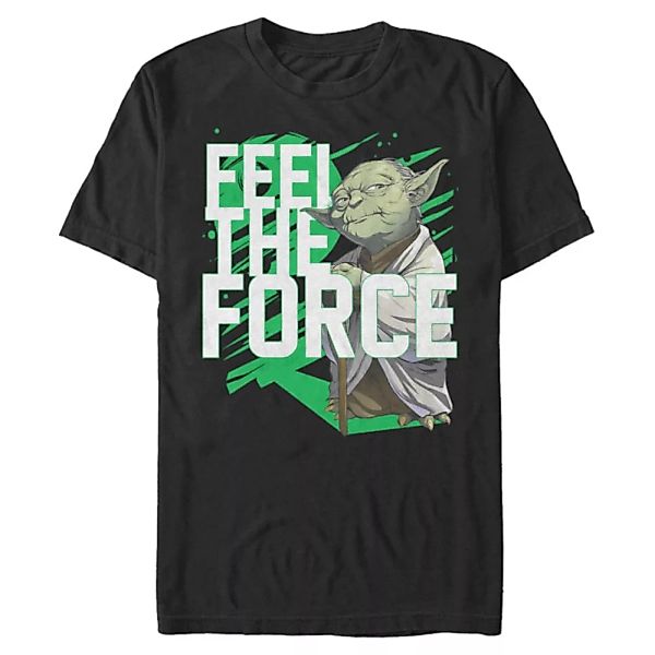 Star Wars - Yoda Force Stack - Männer T-Shirt günstig online kaufen