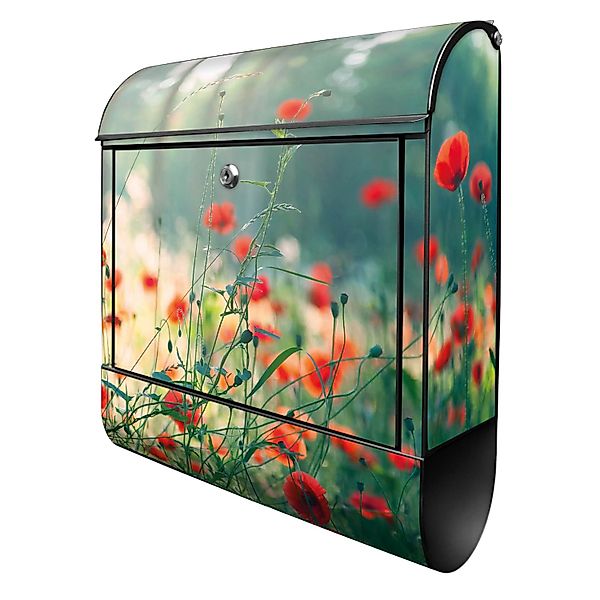 Banjado Design Briefkasten Schwarz Pulverbeschichtet, 39x47x14cm, 2 Schlüss günstig online kaufen