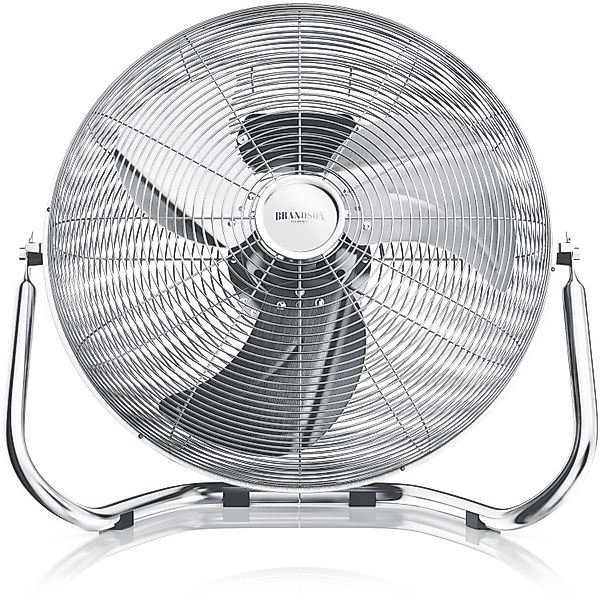 Brandson Windmaschine Chrom Bodenventilator im Retro günstig online kaufen