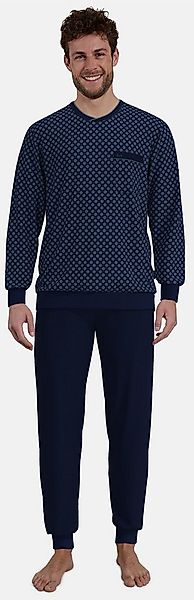 GÖTZBURG Schlafanzug Herren Pyjama mit Bündchen (2 tlg) Baumwolle günstig online kaufen