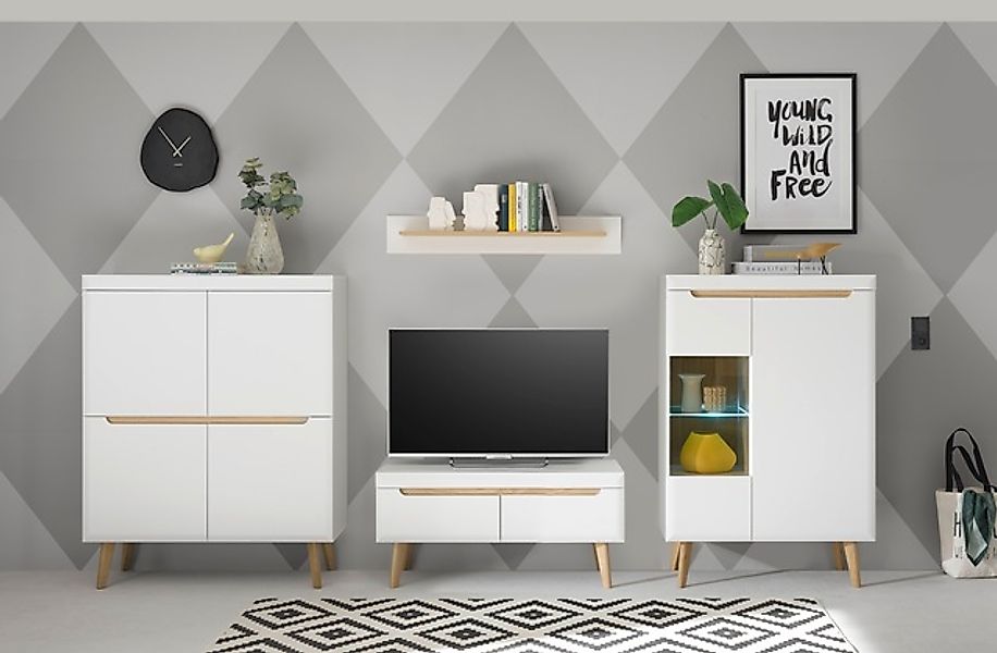 INOSIGN Wohnwand »Torge, Anbauwand, Schrankwand, Mediawand, Wohnzimmer-Set« günstig online kaufen