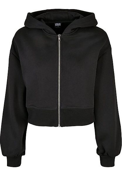 URBAN CLASSICS Sweatjacke Urban Classics Damen Ladies Short Oversized Zip J günstig online kaufen