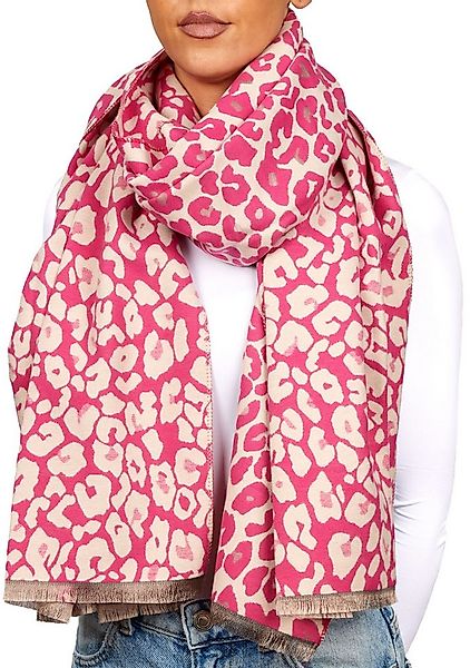BRUBAKER Schal Cashmirillo Damen Schal mit Leoparden Muster - 70 x 200 cm, günstig online kaufen