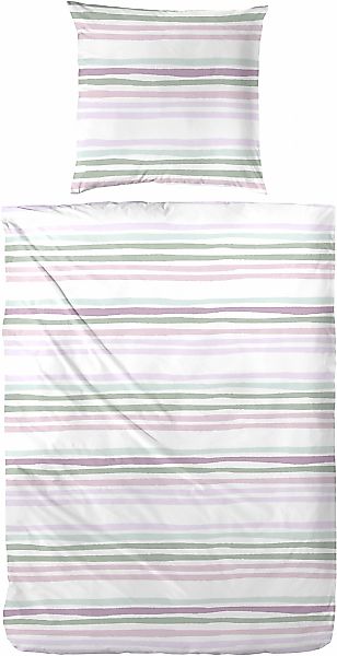 Primera Bettwäsche "Perkal Bettwäsche Bingo" 2 Stk. mit kräftigen Streifen günstig online kaufen