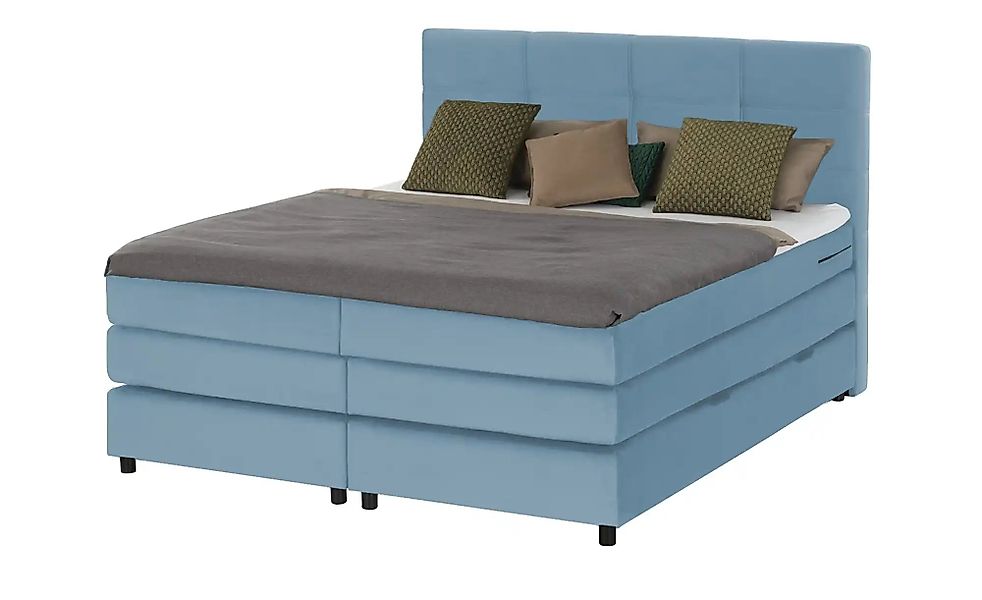 Boxspringbett  Wind ¦ blau ¦ Maße (cm): B: 180 H: 152 Betten > Boxspringbet günstig online kaufen