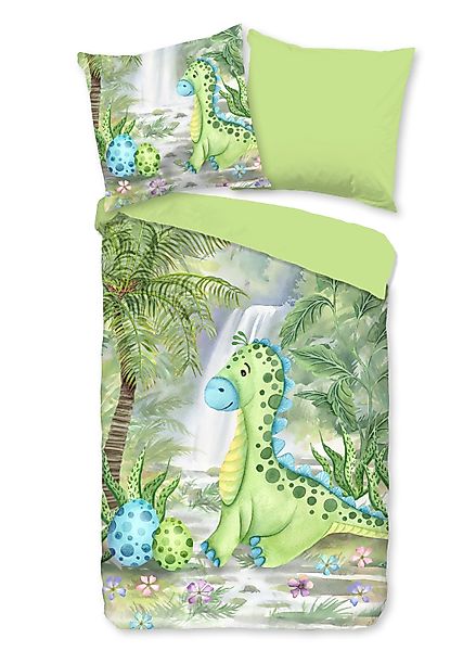 soma Bettwäsche Pastell Comic Dino Dinosaurier günstig online kaufen