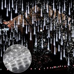 LMaxhome LED-Lichterkette Röhre Regenlichterkette Meteorschauer Weihnachtsd günstig online kaufen