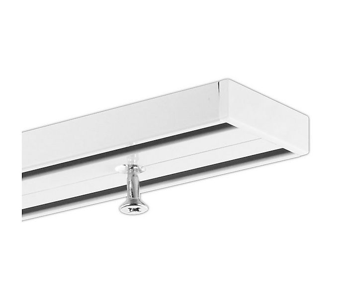 Gardineum Gardinenschiene 2-läufige Objektschiene, Speditionsversand, vorge günstig online kaufen