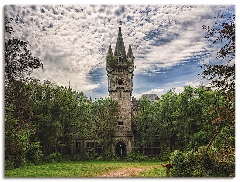 Artland Wandbild "Verlassenes Schloß Chateau - Lost Place", Gebäude, (1 St. günstig online kaufen