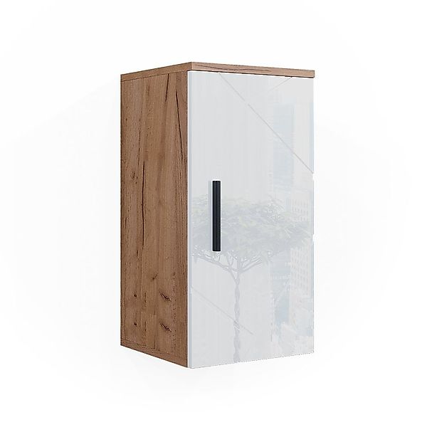 Vicco Hängeschrank Irma, Weiß Hochglanz/Goldkraft Eiche, günstig online kaufen