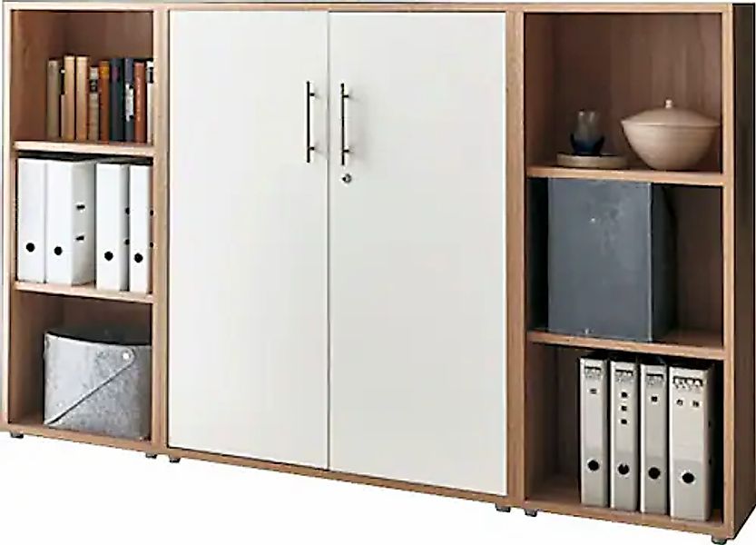 BMG Möbel Büromöbel-Set "TABOR 2 niedrig", (Set, 2 tlg.) günstig online kaufen