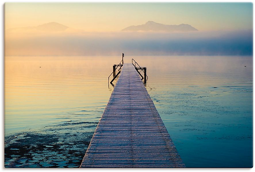Artland Wandbild »Sonnenaufgang am Chiemsee«, Seebilder, (1 St.), als Leinw günstig online kaufen