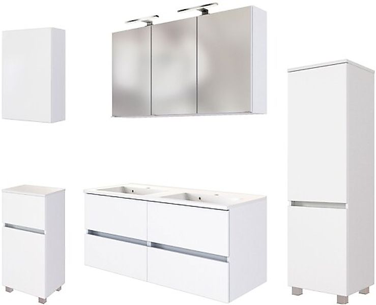 welltime Badmöbel-Set »Welltime Möbel Baabe Waschtisch-Set 3tlg. oder 5tlg. günstig online kaufen