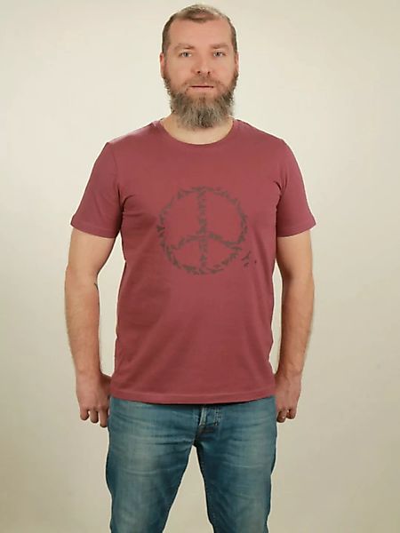 T-shirt Herren - Peace - Berry günstig online kaufen