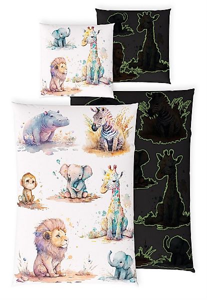 Carpe Sonno Kinderbettwäsche 135x200 +10 SPIELE +KINDERBUCH Baumwoll Bettwä günstig online kaufen