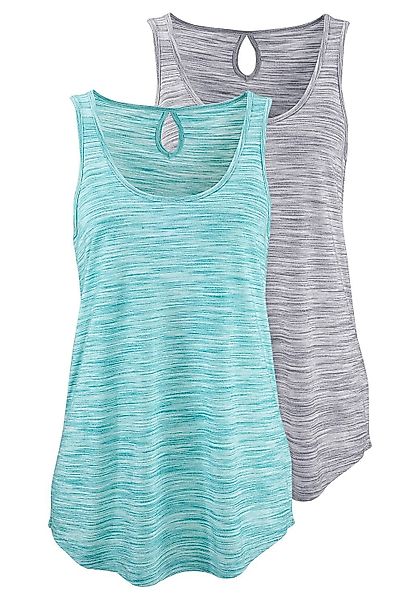 Beachtime Tanktop "mit Struktureffekt", (2er-Pack), aus pflegeleichter Qual günstig online kaufen