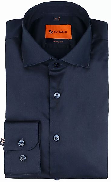 Suitable Hemd Skinny Fit Dunkelblau 241-1 - Größe 38 günstig online kaufen