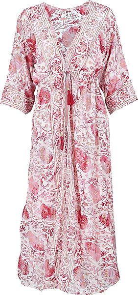 Guru-Shop Kimono Kimonokleid, seidig glänzender Boho günstig online kaufen