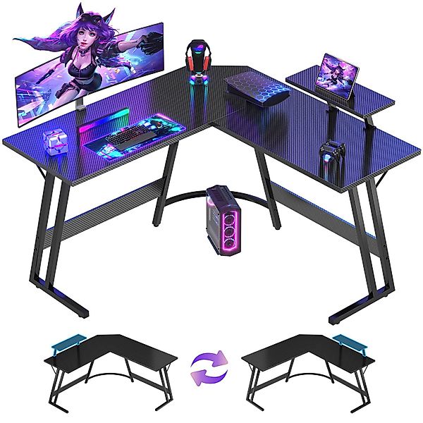 GUNJI Computertisch L-förmiger Gaming-Schreibtisch, Eckschreibtisch, 120/17 günstig online kaufen