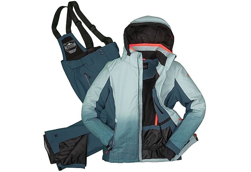 Killtec Skianzug Damen Skijacke hellblau + Skihose petrol (Größe 44), abneh günstig online kaufen