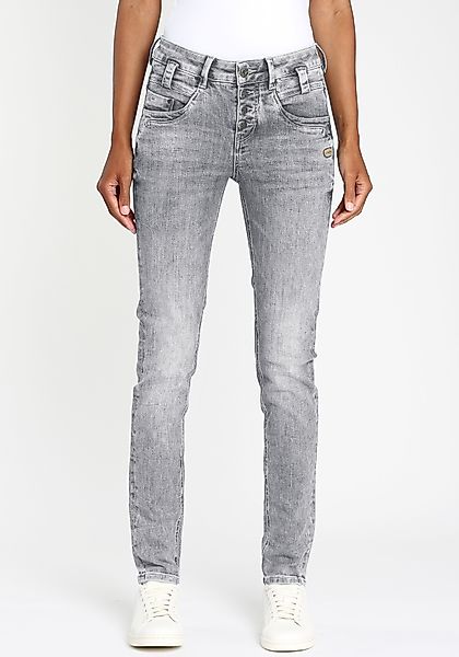 GANG Slim-fit-Jeans "94CARLI", mit offener Knopfleiste günstig online kaufen