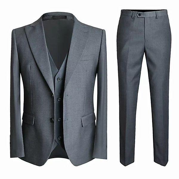 Allthemen Anzug (3 tlg, Sakko & Hose & Weste) Herren Businessanzug im elega günstig online kaufen