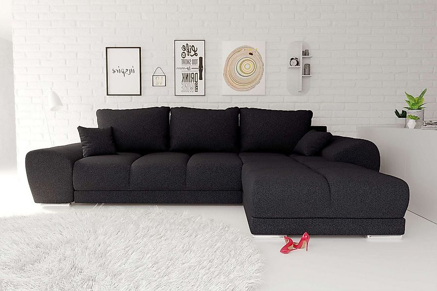 99rooms Ecksofa Antalya, Sofa L-Form, Eckcouch, mit abnehmbaren Kissen, Sch günstig online kaufen