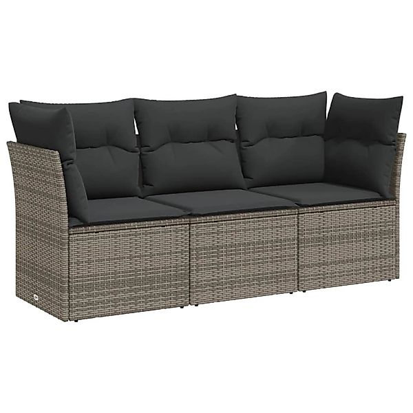 vidaXL Gartenlounge-Set 3-tlg. Garten-Sofagarnitur mit Kissen günstig online kaufen