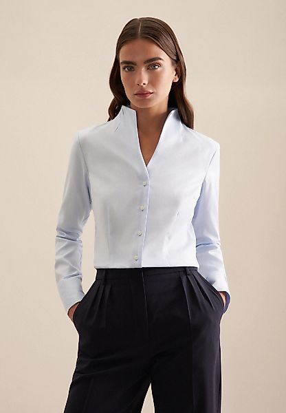 seidensticker Klassische Bluse, 1/1 Kragen Uni günstig online kaufen