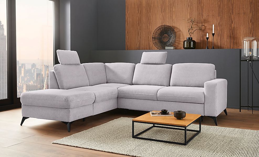 Places of Style Ecksofa »Lolland L-Form«, Wahlweise mit Bettfunktion und St günstig online kaufen