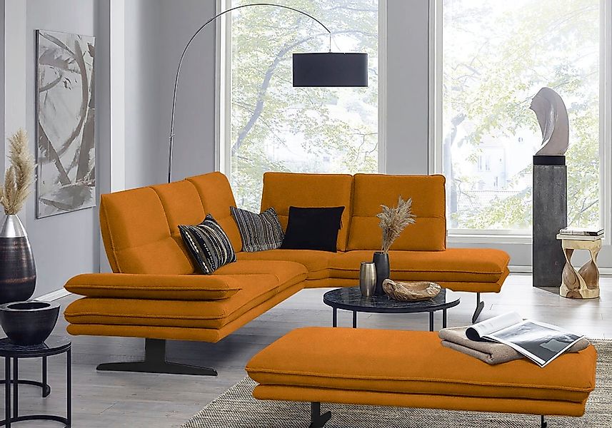 W.SCHILLIG Ecksofa "broadway, Designsofa, toller Sitzkomfort, zeitlos, eleg günstig online kaufen