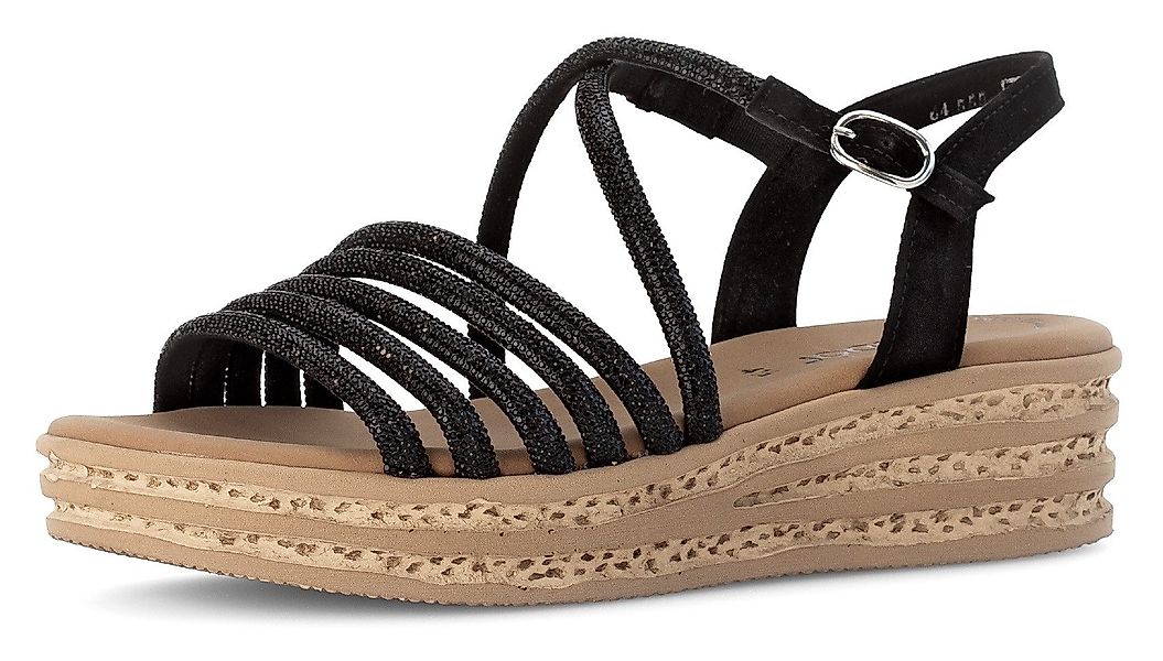 Gabor Keilsandalette "Gabor Sandalen Lederimitat" günstig online kaufen
