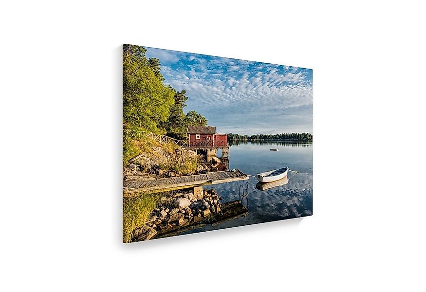 WallSpirit Leinwandbild "Schären - Schwedische Küste" - XXL Wandbild, Leinw günstig online kaufen