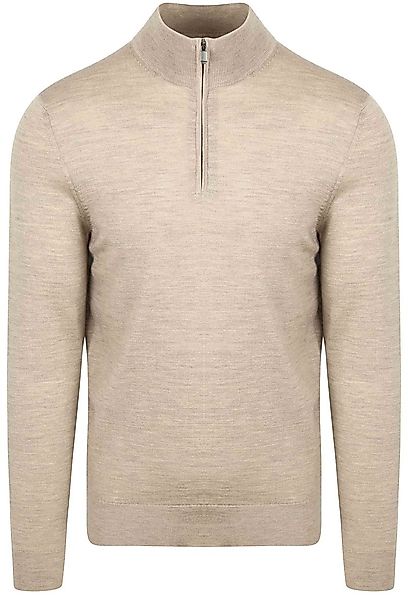 Suitable Merino Half Zip Pullover Sand - Größe 3XL günstig online kaufen