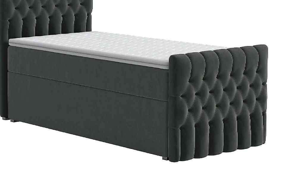 Boxbett mit Bettkasten und Fußteil Belek King ¦ grau Betten > Komfortbetten günstig online kaufen