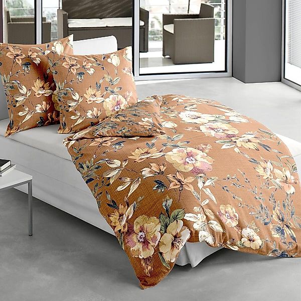 TRAUMSCHLAF Bettwäsche Fleurs, Mako Satin, 2 günstig online kaufen