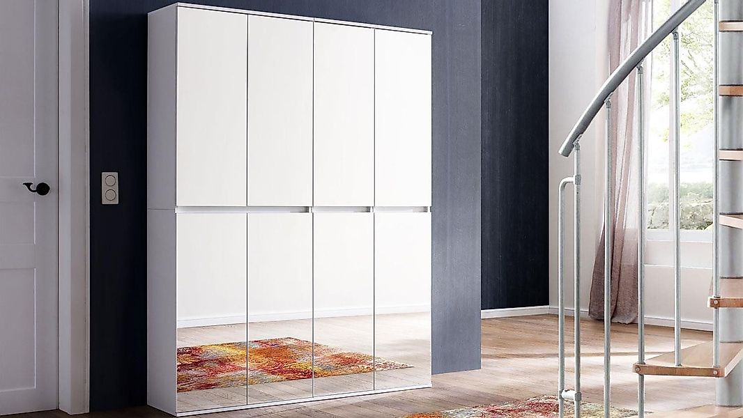 trendteam Garderobenschrank Garderobenschrank Mirror Schuhschrank 8-trg günstig online kaufen