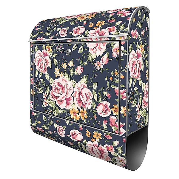 Banjado Design Briefkasten Silber Pulverbeschichtet 39x47x14cm 2 Schlüssel günstig online kaufen