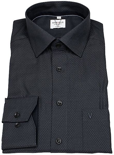 MARVELIS Businesshemd Modern Fit extra langer Arm leicht tailliert bügelfre günstig online kaufen