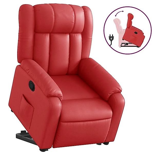 vidaXL Relaxsessel mit Aufstehhilfe Rot Kunstleder 3205269 günstig online kaufen